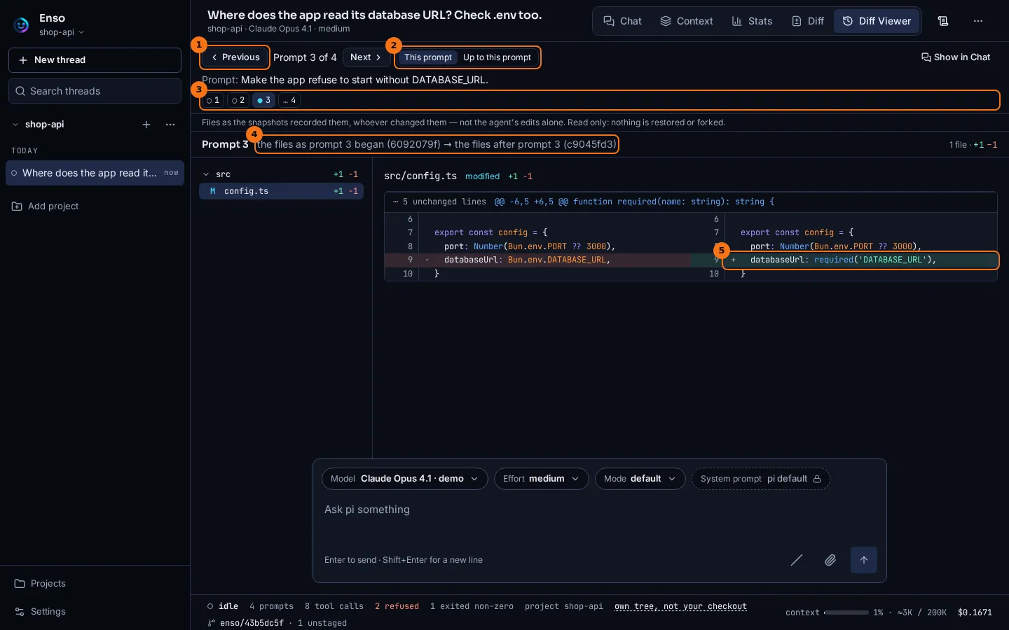 The Diff Viewer tab